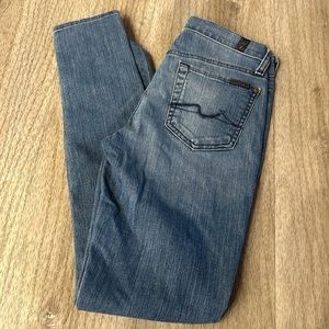 Seven for mankind light blue skinny jeans, size 25